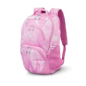 High Sierra Swoop SG Backpack Laptop Pocket and Tablet Sleeve Pink Marble Swirl